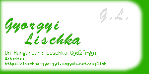 gyorgyi lischka business card